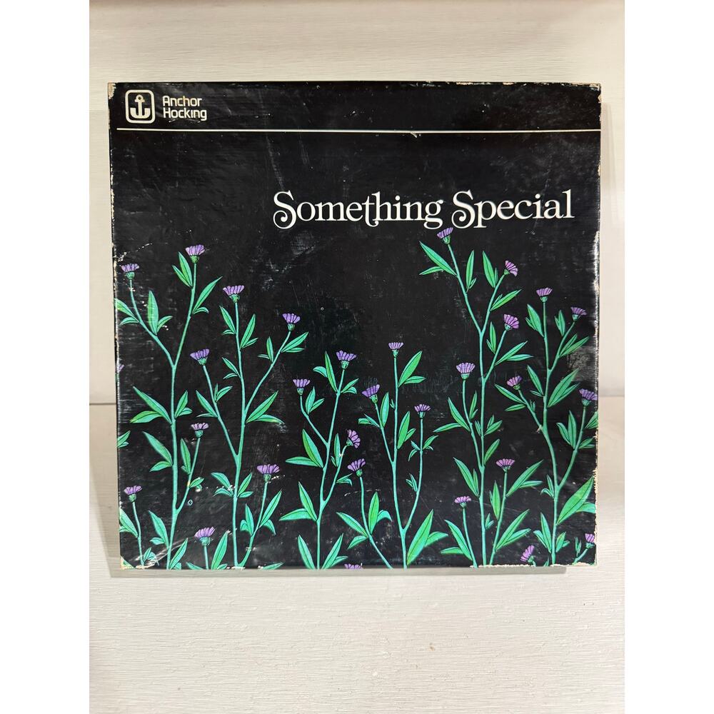 VTG Anchor Hocking Something Special 3 Way Divided Serving Tray 9.75" Made USA